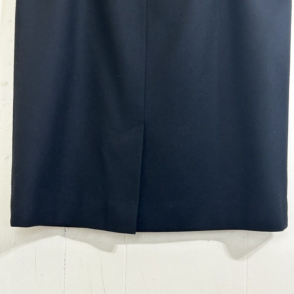 Pendleton Vintage Black 100% Virgin Wool Skirt Size 8 Knee Pleated Skirt - Picture 8 of 16